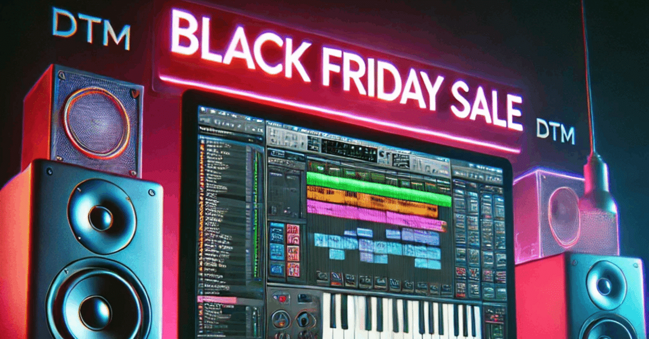 ブラックフライデー特集：DTM関連のDAWソフト＆音楽機材おすすめまとめ