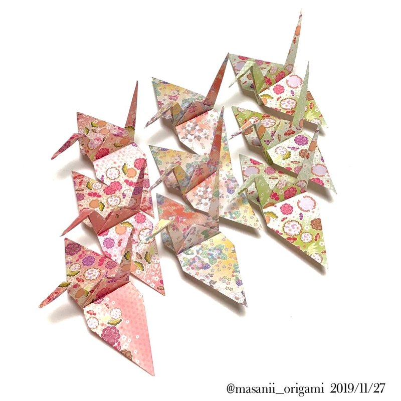 100均おりがみで作る 折り鶴 の詰め合わせ まさにぃ Note