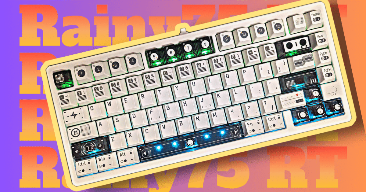贅沢屋の 2024年最強キーボード【WOB Rainy75 -限定色チーズホワイト RT キーボード