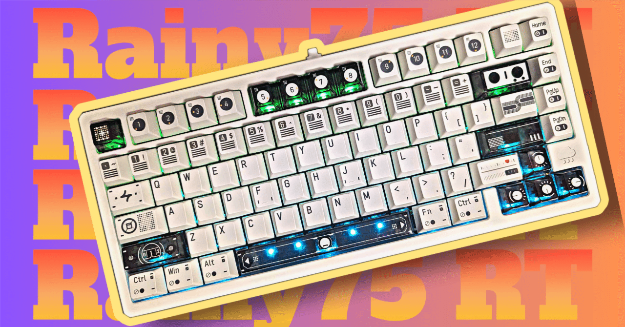 2024年最強キーボード【WOB Rainy75 RT -限定色チーズホワイト-】使用