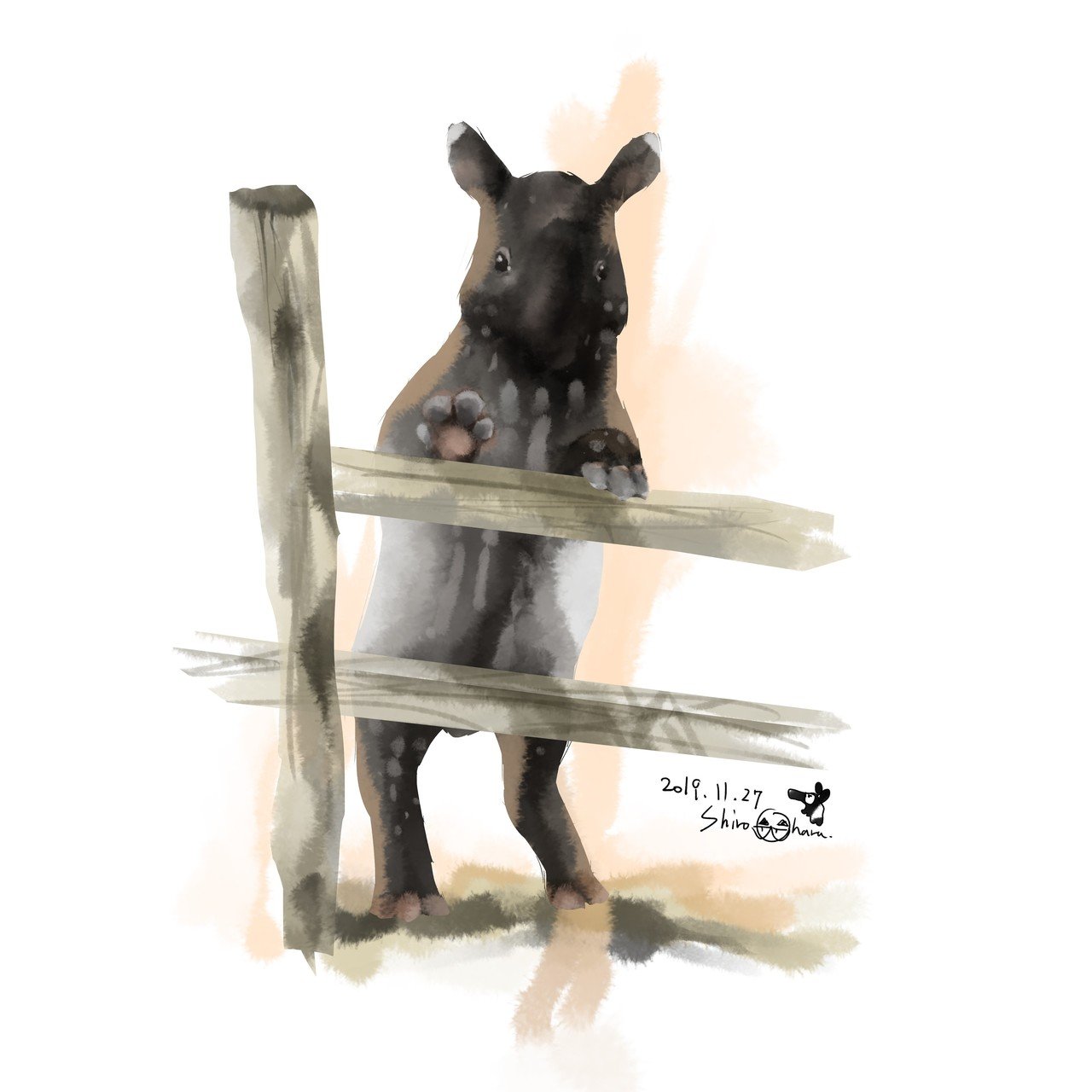 Animals 動物たちのイラスト 大原 司朗 Note
