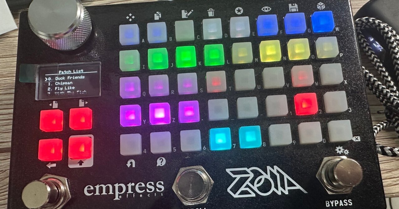 Empress Effects Zoya マルチエフェクター ZOIA導入と途中経過｜OM from Shallow Grass