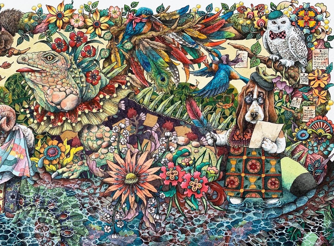 水彩画 Dragon 完成 シロ Note 水彩画 Dragon 完成 シロ Note