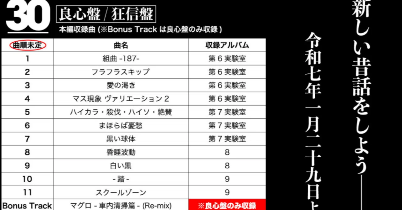 cali≠gari セルフカヴァーアルバム「30」｜mama3