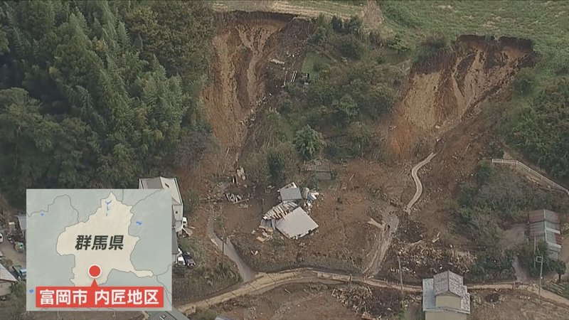 台風19号 群馬 富岡３人死亡土砂崩れは想定外の場所で 10月23日 Jnnニュース ニュースが少しスキになるノート From Tbs Note