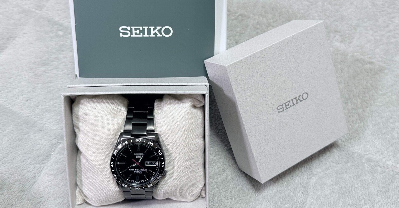 SEIKO5「黒い稲妻」を38歳の誕生日プレゼントにもらった。｜ぎんた