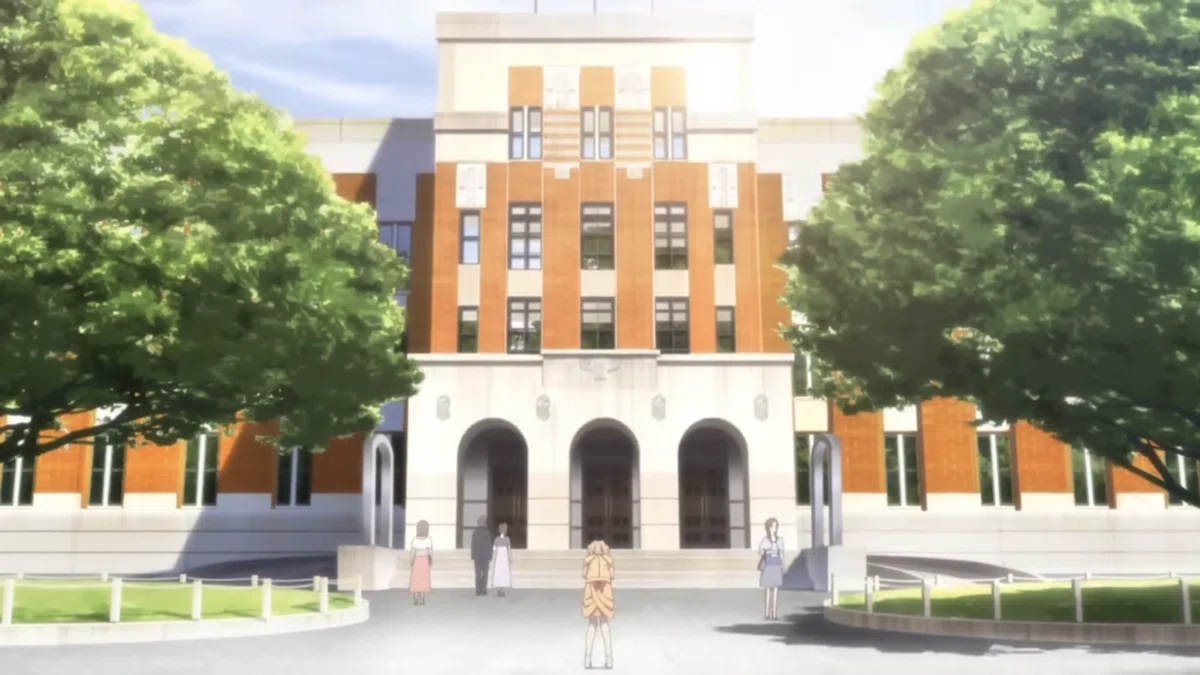 9話で緒花が式場を訪れるシーン