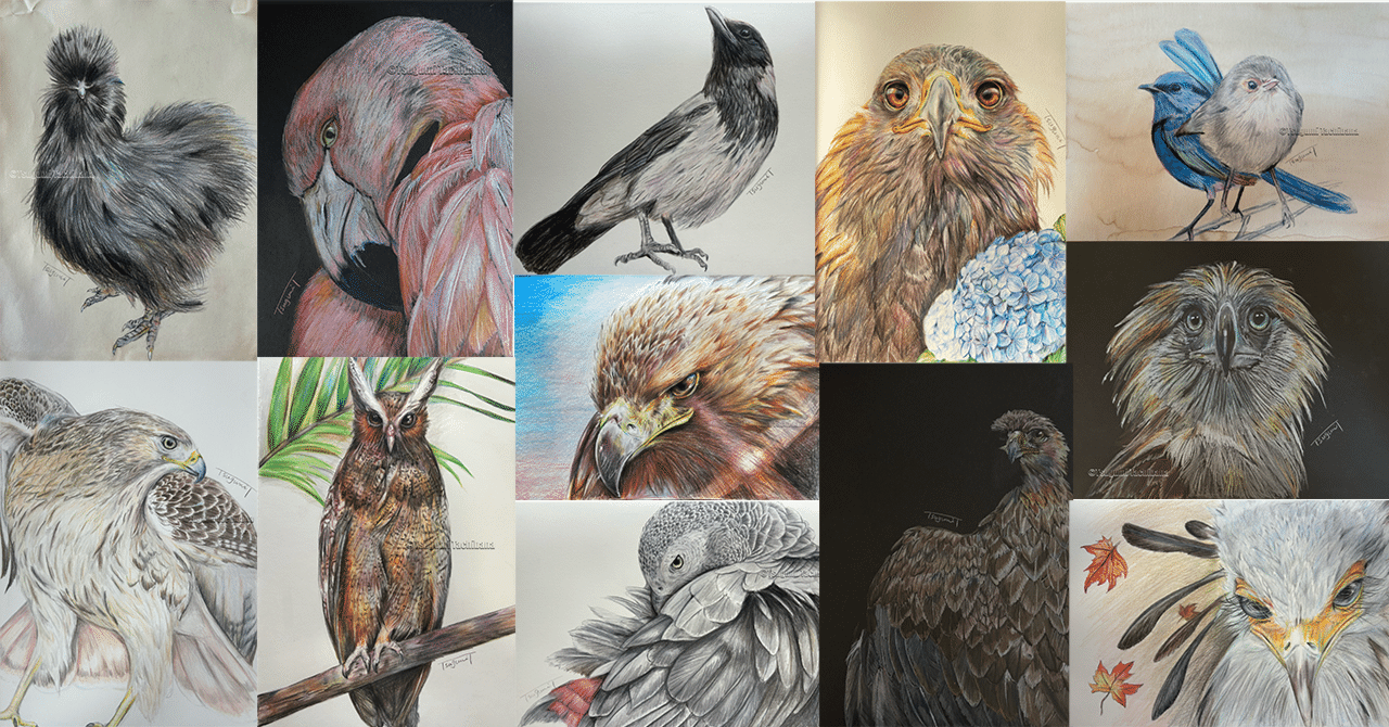 油絵　専用　変わった鳥とわんこの出会い　つばめさんも一緒　他計2枚セット 油絵 専用 変わった鳥とわんこの出会い つばめさんも一緒 他計2