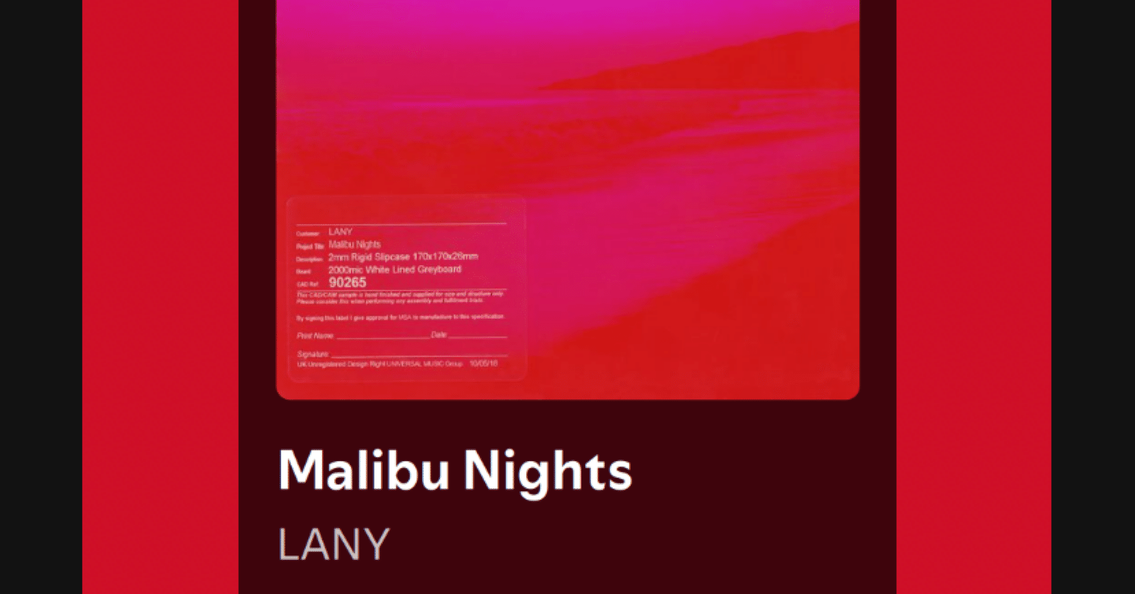 LANY Malibu Nights アナログレコード レイニー マリブ・ナイツ