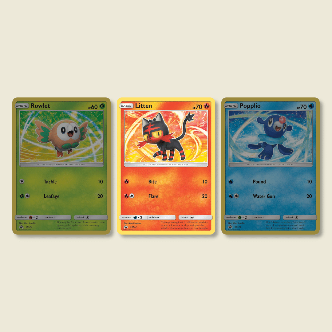 サンムーン 最初ポケモンのプロモカード【ニャビー編】6枚 SM-Pの