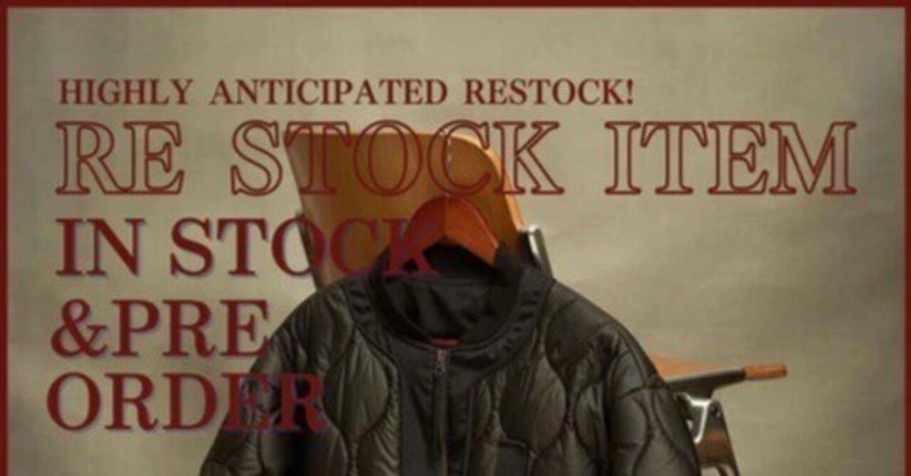 RESTOCK、ついに！｜Karakubuyofficial