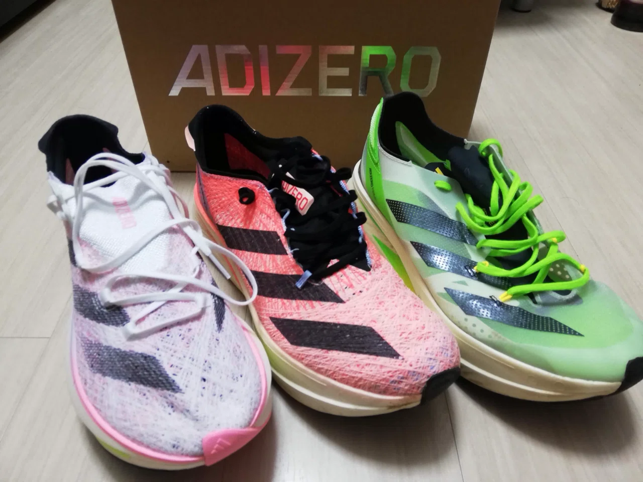 アディゼロ】PRIME X 三兄弟を紹介します。｜taka_running