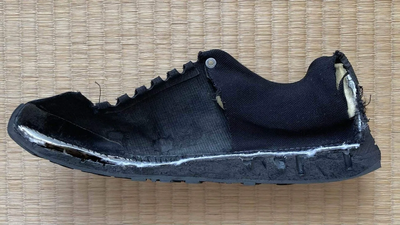 ワークマンの【高耐久シューズ アクティブハイク】を斬ってみた(物理