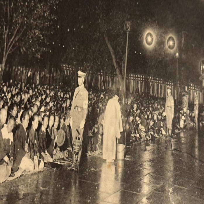 靖国神社で執り行った戦死者を合祀する「臨時大祭」に合わせて遺族が手