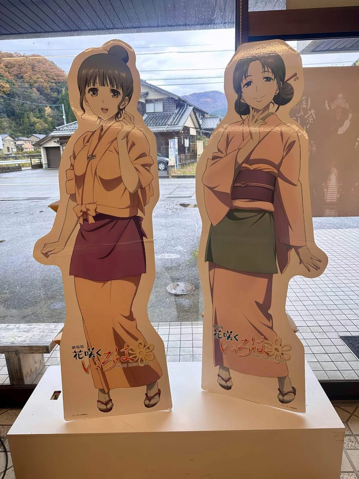 年季を感じるなこちと巴さんのパネル