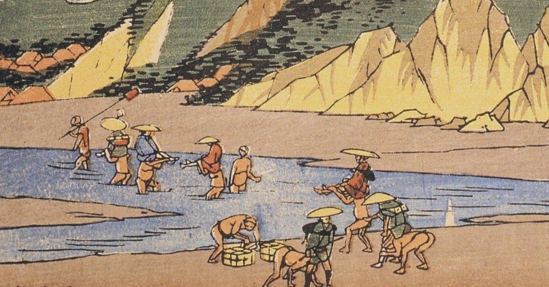 広重浮世絵の世界⑱ 興津 ―川渡し場、再び―｜草津宿街道交流館・史跡