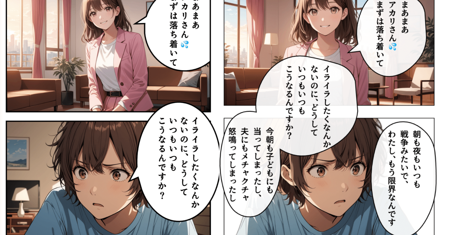 ワーキングマザーあるある？を30分で4コマ漫画にしてみた（3