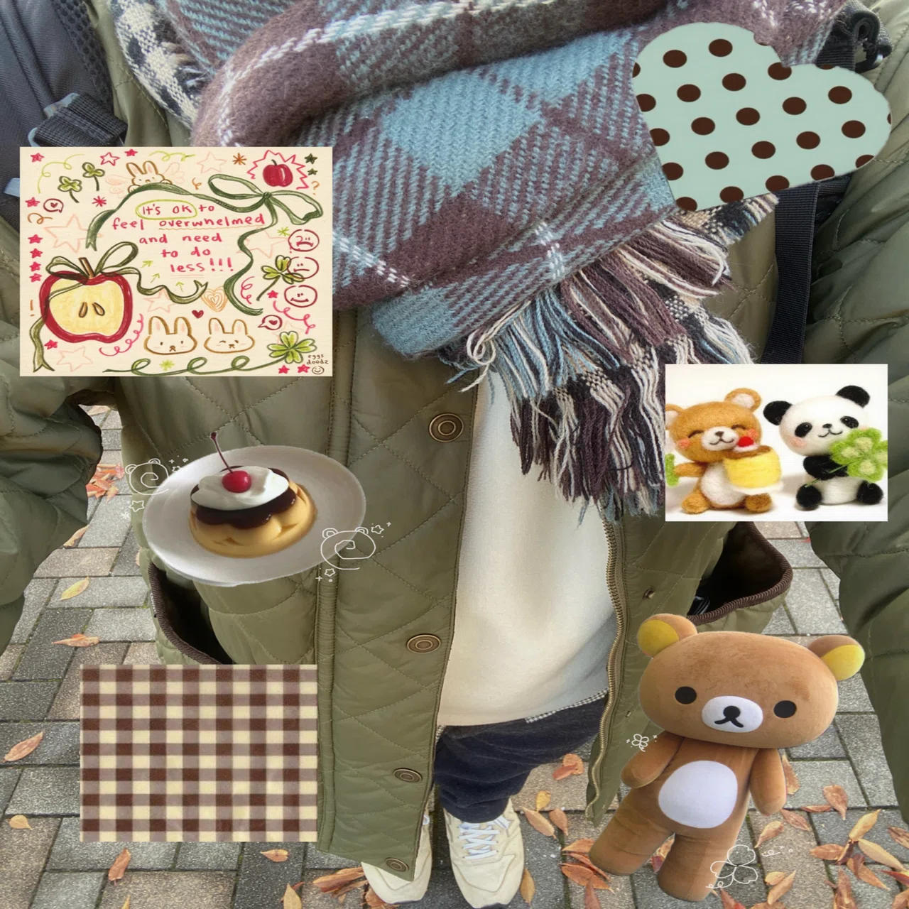 チョコミントなマフラー♩｜????袋詰め