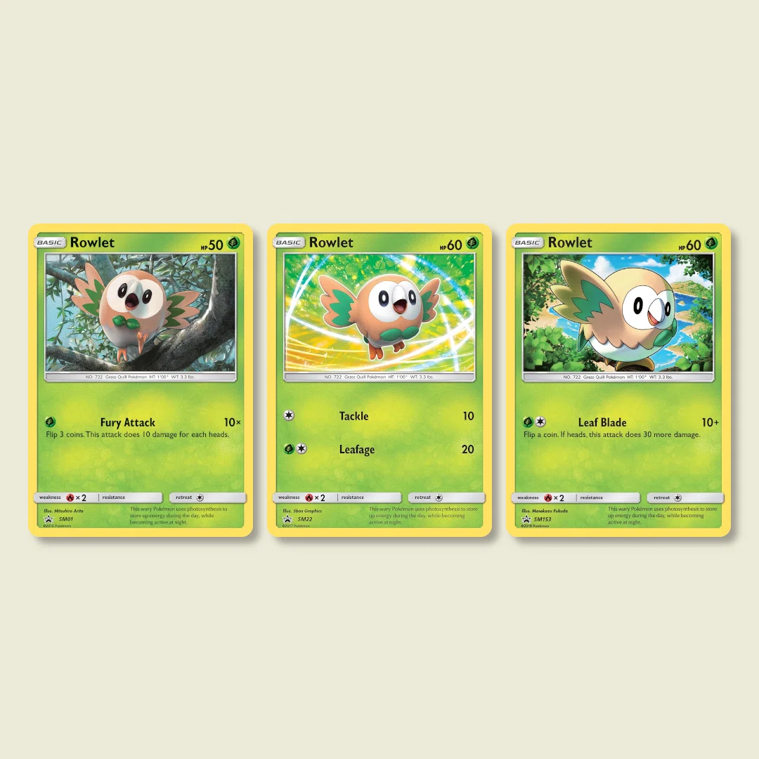 サンムーン 最初ポケモンのプロモカード【モクロー編】6枚 SM-P