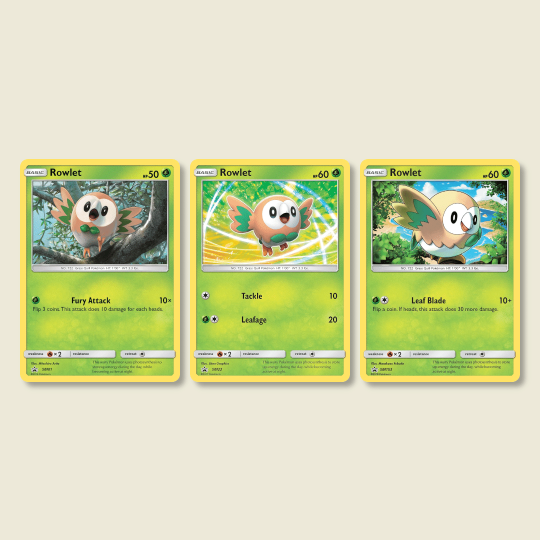 サンムーン 最初ポケモンのプロモカード【モクロー編】6枚 SM-P