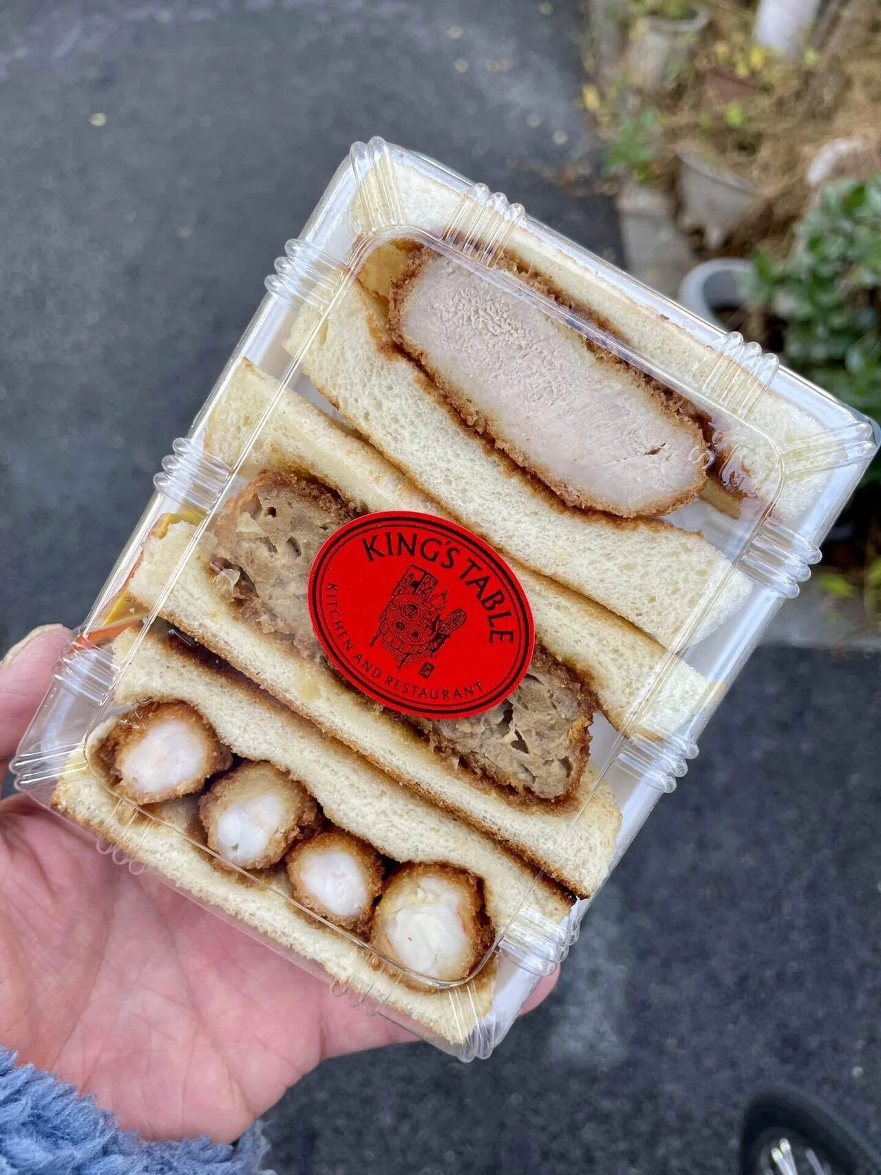 【中古】 食キングスペシャル（東京サンドウィッチ対決編） 浅草 スペシャルヒレカツサンド キングステーブル (10軒目)｜柳亭小燕