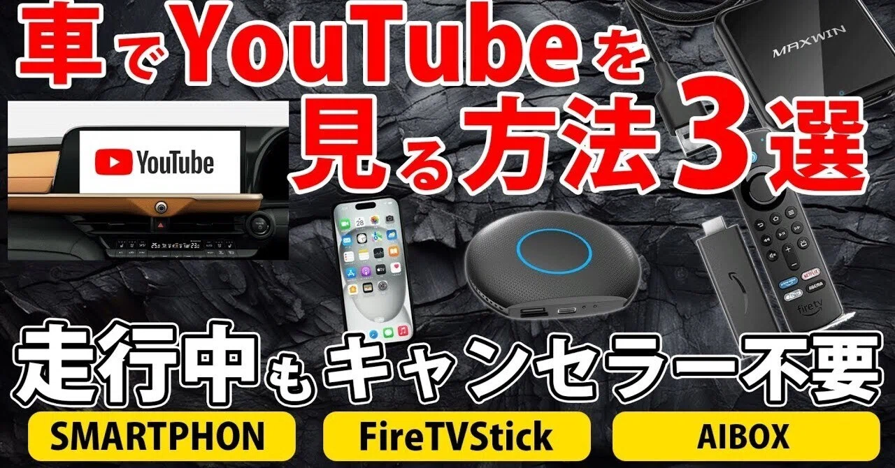 車 で テレビ を 見る 方法