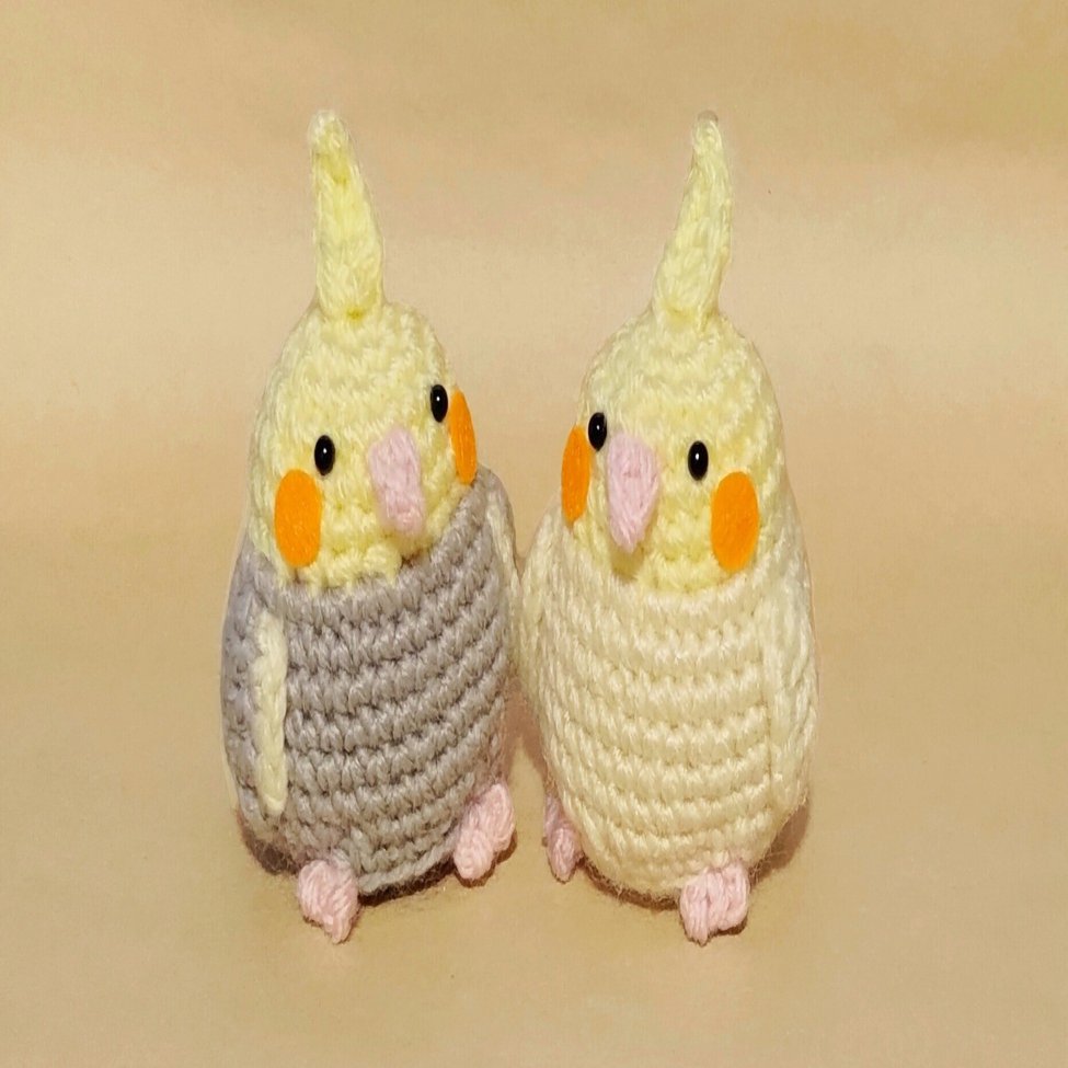 編み物】オカメインコのあみぐるみ｜Min