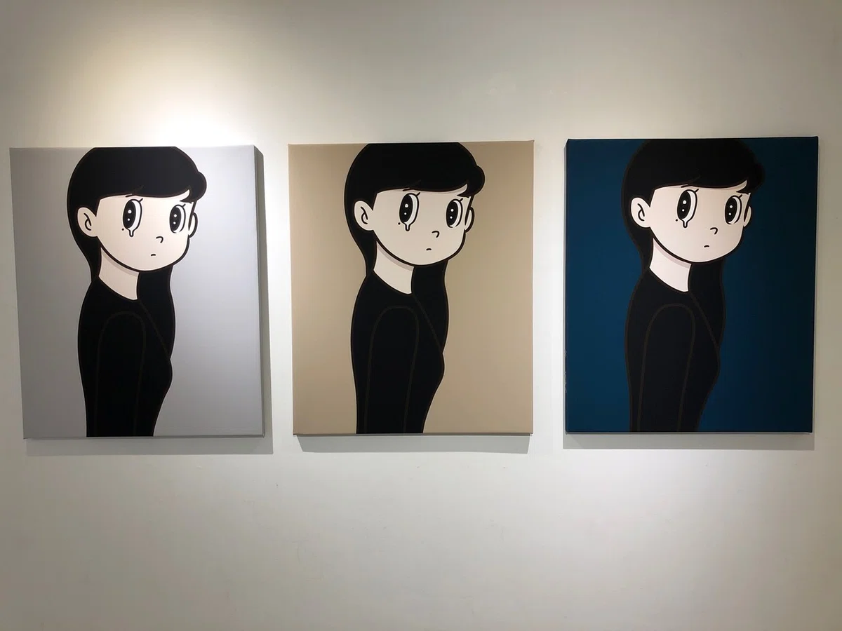 ハシヅメユウヤさんの描く泣く女性「YUYA HASHIZUME ART Exhibition 