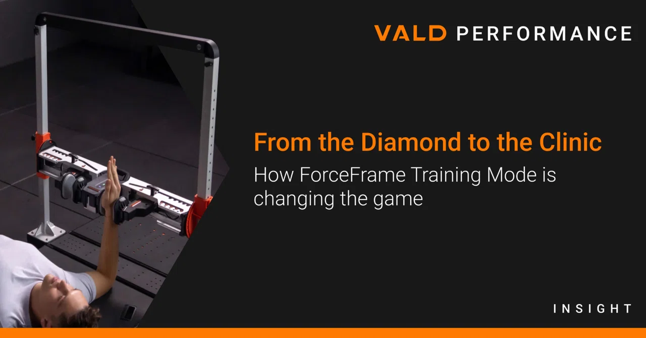 スポーツ現場から臨床へ：ForceFrameのトレーニングモードを最大限に活用する｜VALD JP