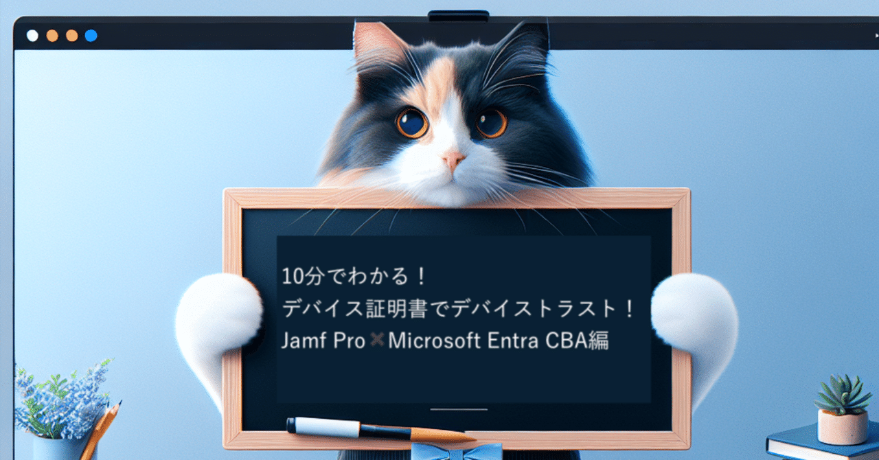 10分でわかる！デバイス証明書でデバイストラスト！Jamf Pro
