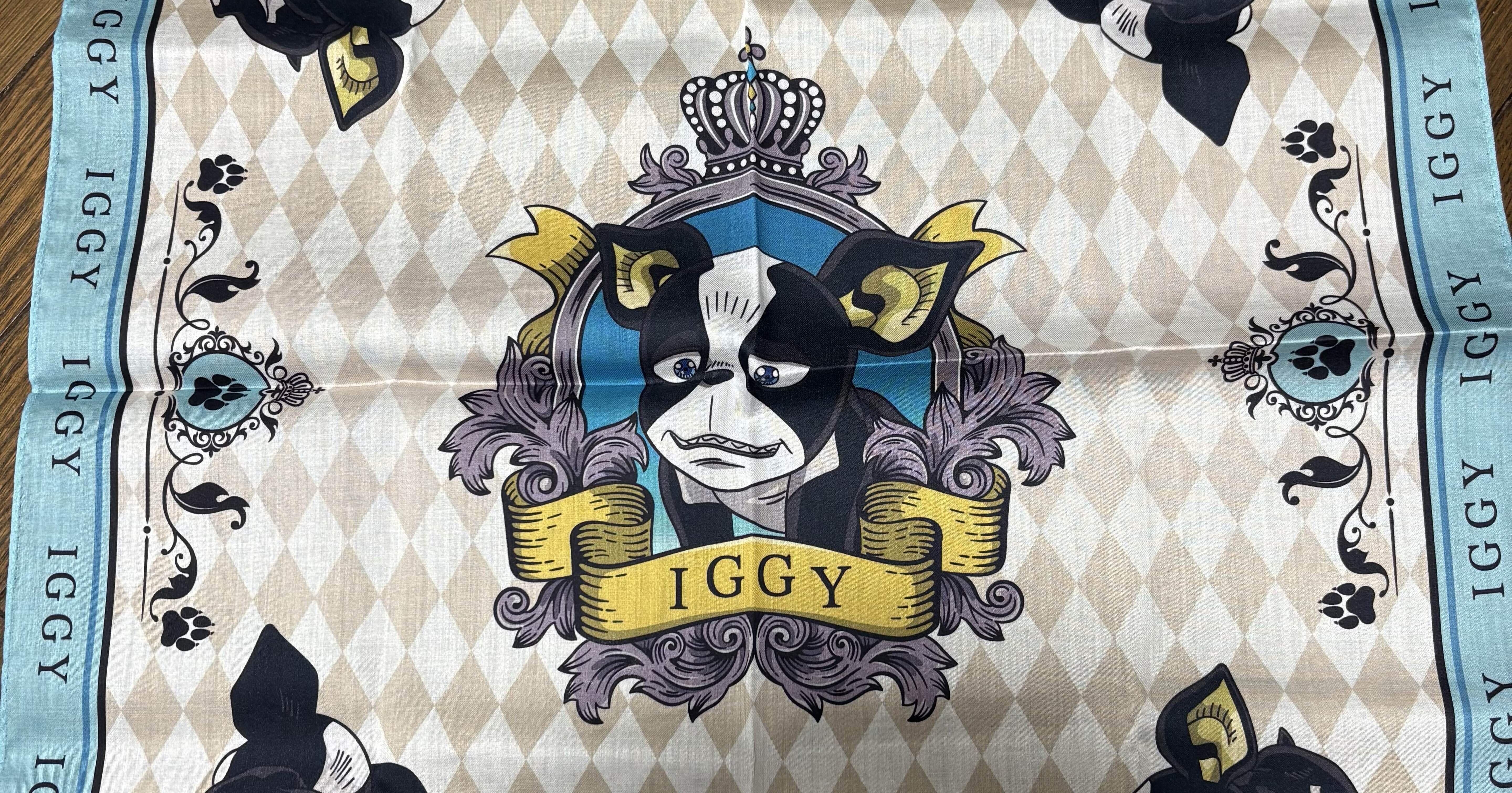 イギーとイギーをお迎えに〜ジョジョハンカチ再び〜｜きのこみや@週1