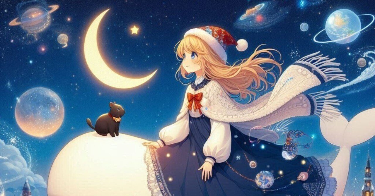 見上げた夜空には、三日月と金星が寄り添うように輝いていて。AI