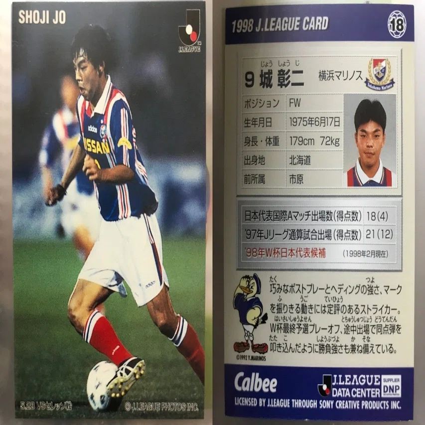 Jリーグチップスの思い出 1998｜今野隆之