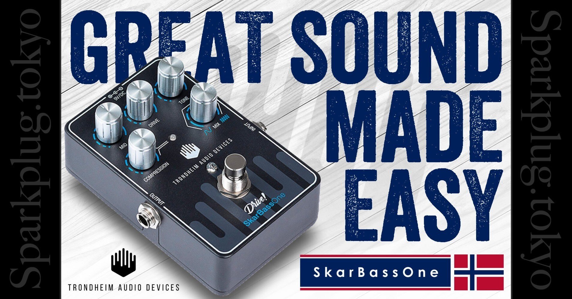 今注目のベース用ペダル「Trondheim Audio Devices SkarBassOne