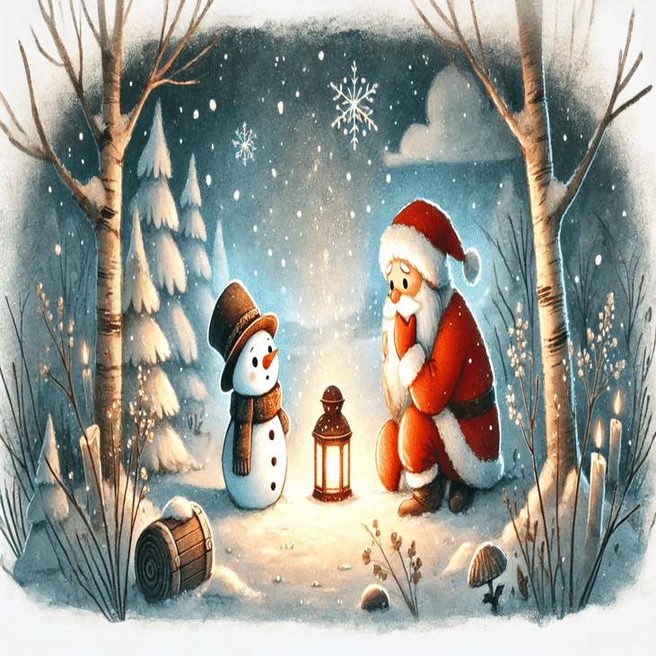 📚サンタさんを救え！小さな雪だるまの冒険⛄️【AIが描く絵本】｜もる