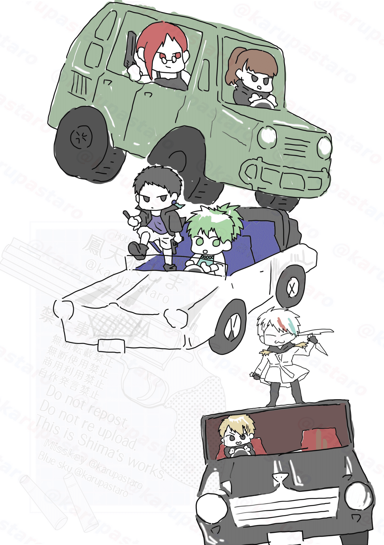 最近イニシャルDにハマったことがそこはかとなく分かるイラスト