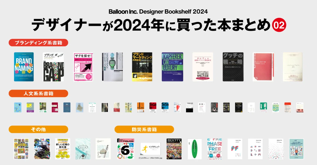 デザイナーが2024年に買った本まとめ-02「ブランディング・防災・人文