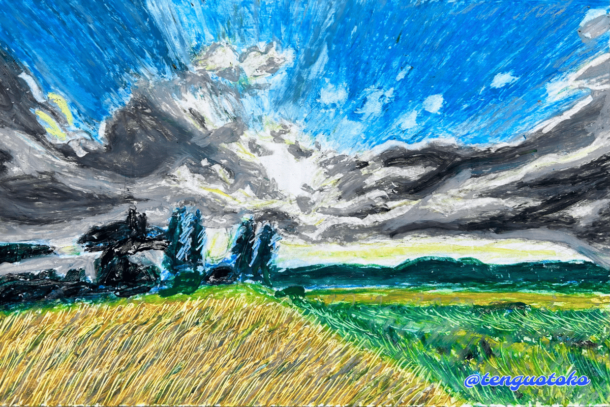 私の描いたパステル画まとめ3 - 風景画｜空想だいあぱ案内人