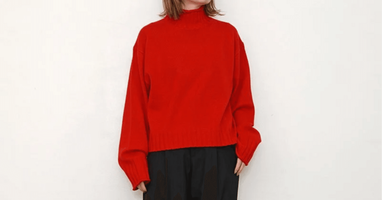 トレンドの赤ニット【THE SHINZONE】WOOL HIGH NECK KNIT｜THIRTY' THIRTY'