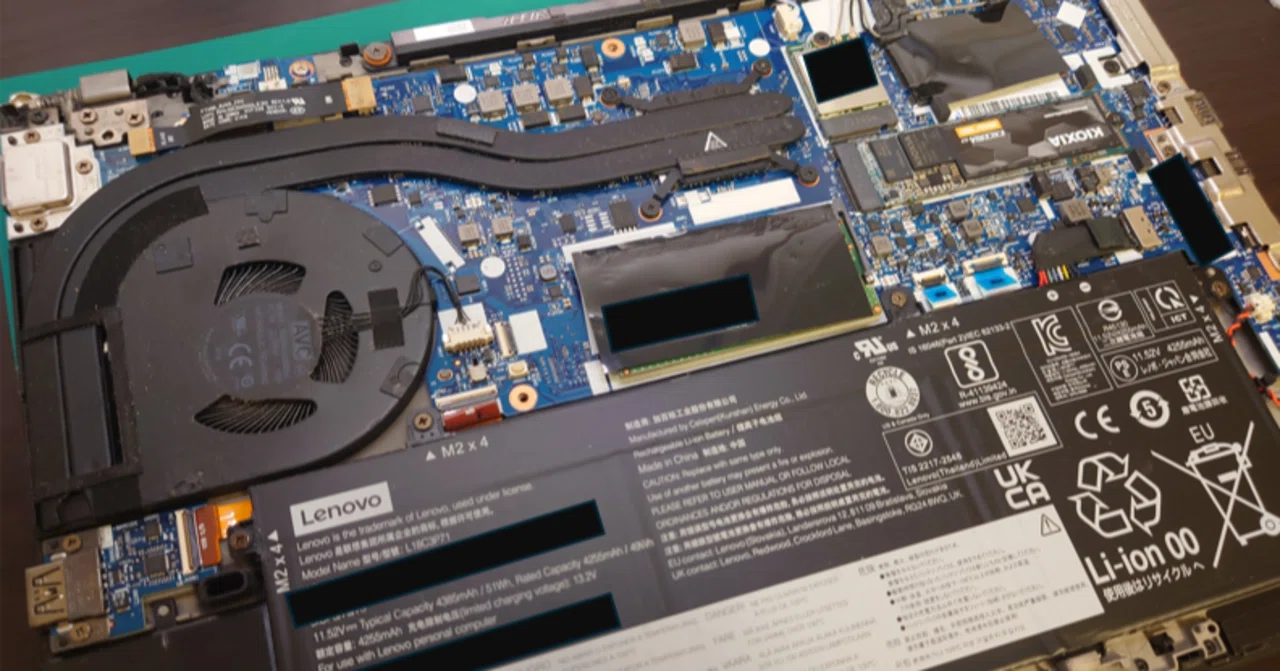 ノートPCの電源ポートが壊れたので開けて確認してみた(Thinkpad P14s
