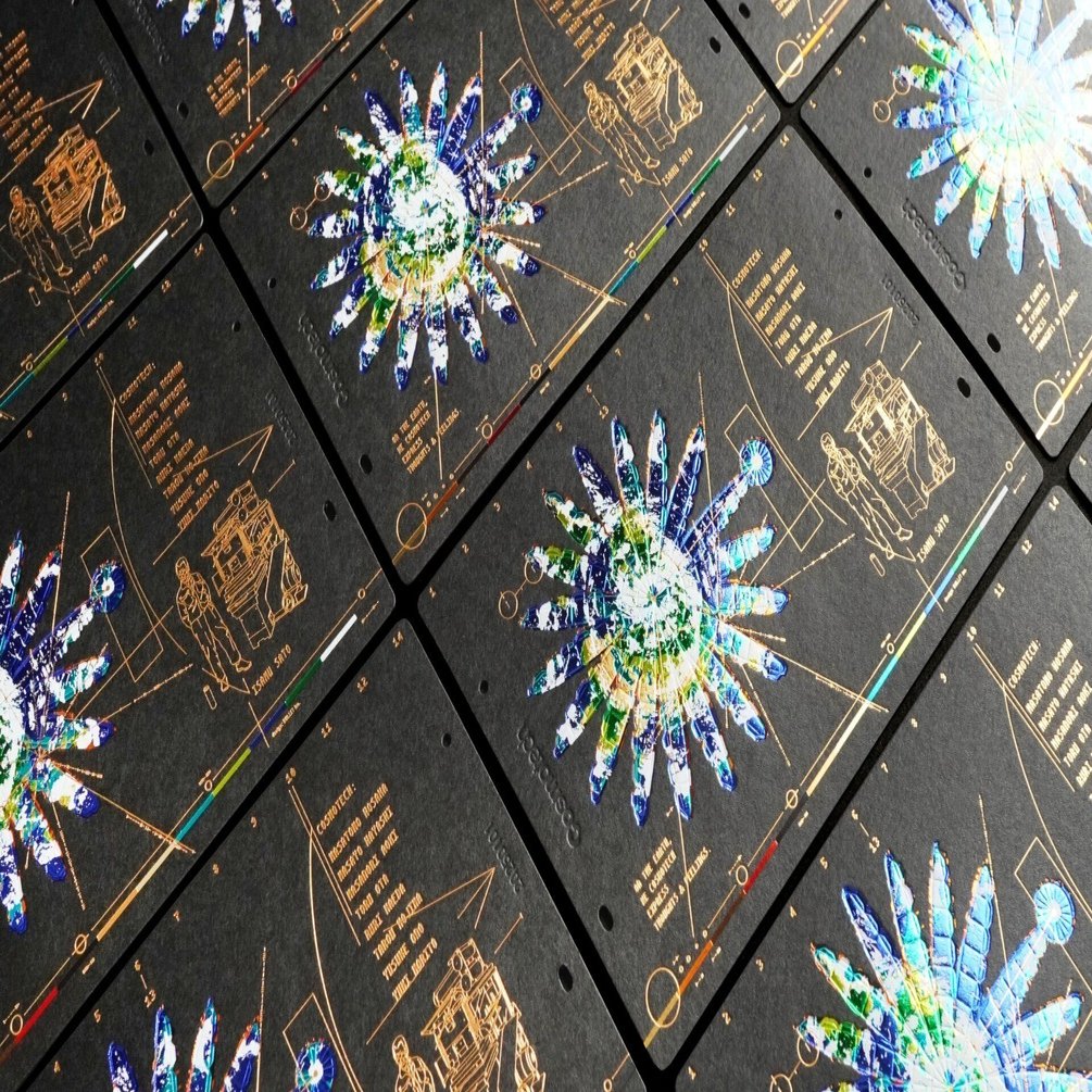 箔押しブログ20周年記念 コスモテック 2025年年賀状 製作 」｜コスモテック