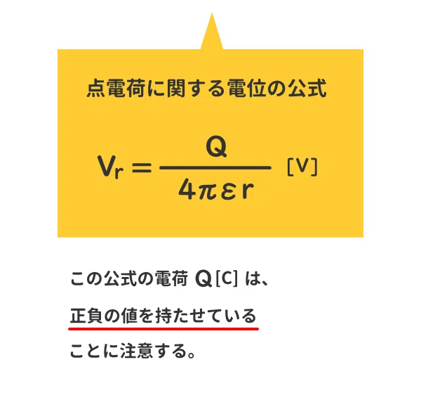 点電荷の電位の公式を暗記しよう!【電験三種:理論】|かわっち