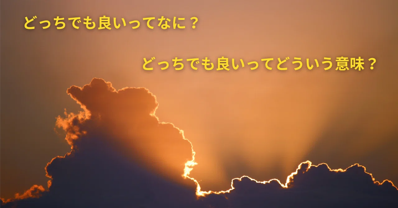 【真の】「どっちでも良い」が、あまりにも崇高な価値観だということに気づいた話|悟りたい人|人類の叡智を伝えます