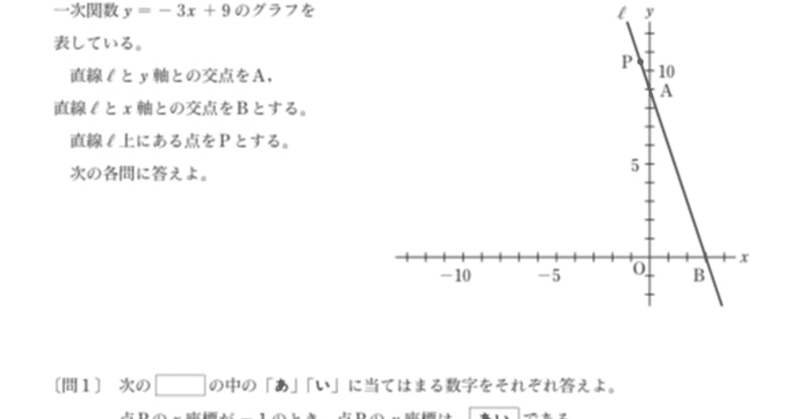 都立高校入試数学大問3 一次関数 対策 坂本良太 都立専門 本質の勉強法を伝える受験講師 Note