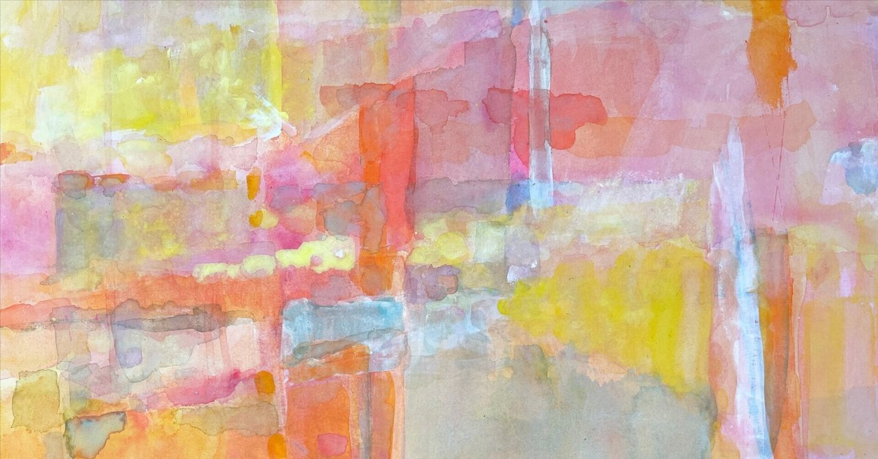 絵画 原画 直筆 オリジナルアート 水彩画 乾燥した土地と水の