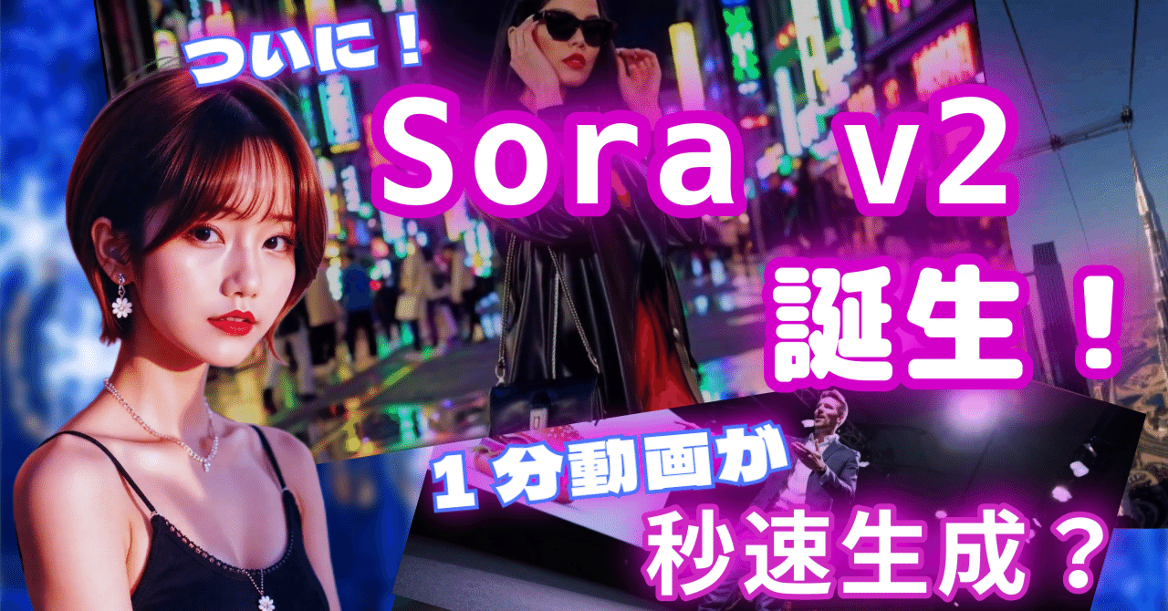 速報✨】驚異のAI「Sora v2」が神機能搭載でリリース間近？！ OpenAIの