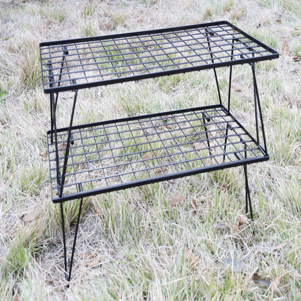 ギア紹介#51〕キャンプフルラック ブラック｜めがねCAMP