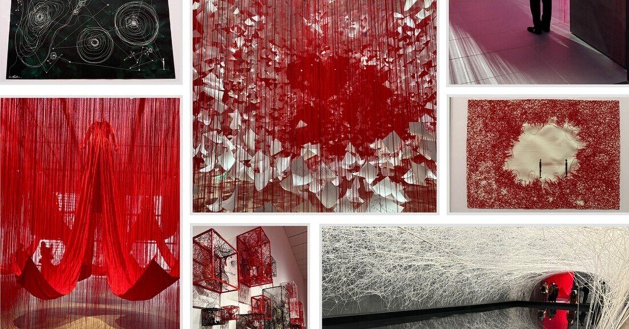 展覧会「塩田千春『つながる私（アイ）I to Eye』」（大阪中之島美術館