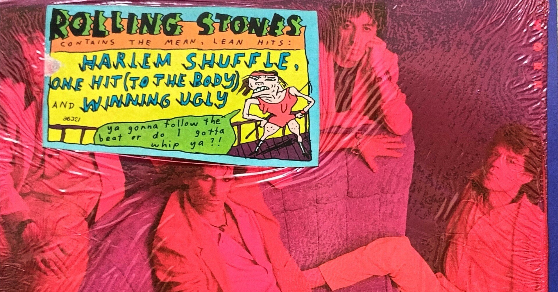 超レア！Rolling Stones Dirty Work LP ステッカー付き The Rolling Stones ‎– Dirty Work (Japanese Pressing) - MusicBox