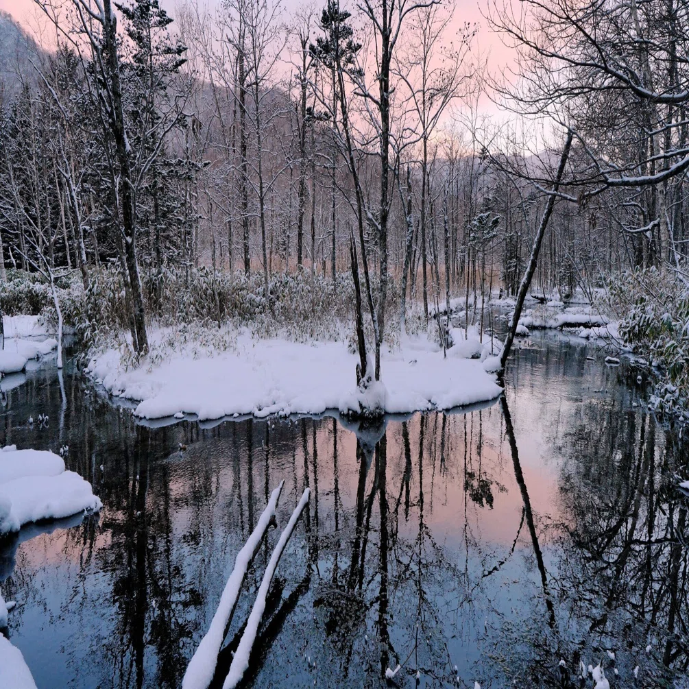 冬の支笏沼｜風景写真 四季の山旅